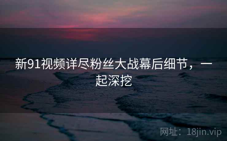 新91视频详尽粉丝大战幕后细节，一起深挖