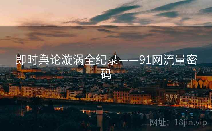 即时舆论漩涡全纪录——91网流量密码
