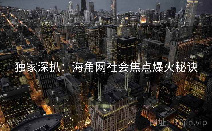 独家深扒:海角网社会焦点爆火秘诀