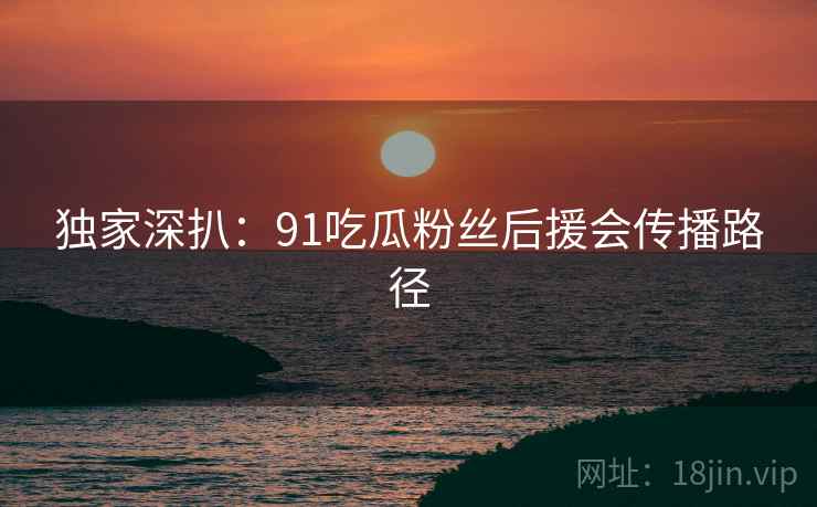 独家深扒：91吃瓜粉丝后援会传播路径