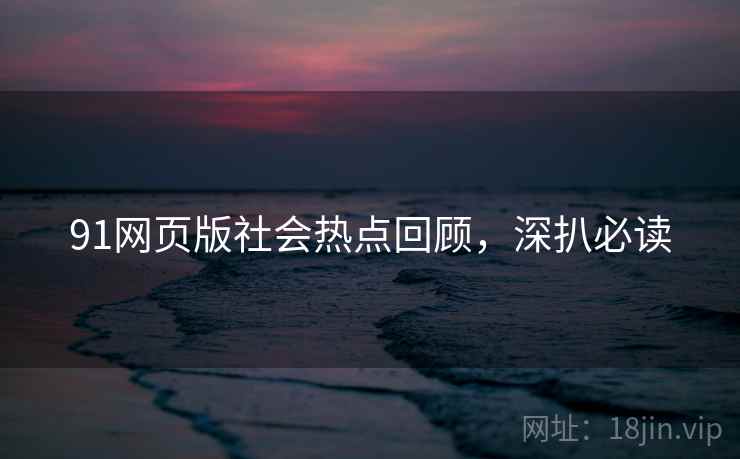 91网页版社会热点回顾，深扒必读