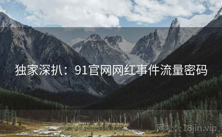 独家深扒：91官网网红事件流量密码